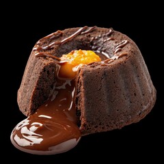 chocolate cake on a white plate