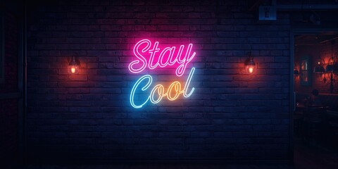 Neon sign on a brick wall serving as a visual backdrop for editorial headers, highlighting city design