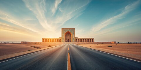 The Registan Ensemble in Samarkand with intricate Islamic architecture and silk tile decorations, urban preservation day