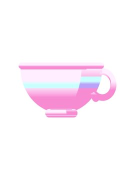 popping motion animation of coffee cup illustration icon