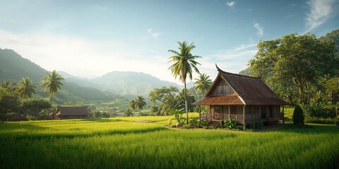Rural farmland scene with dense crops, emphasizing soil preservation efforts, World Soil Day