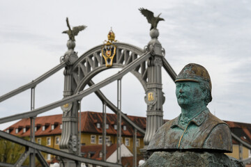 Steel bridge between Oberdorf and Lauffen