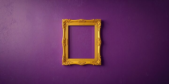Yellow frame encasing a door peephole against a purple wall, functioning as a home safety detail, Home Safety Month