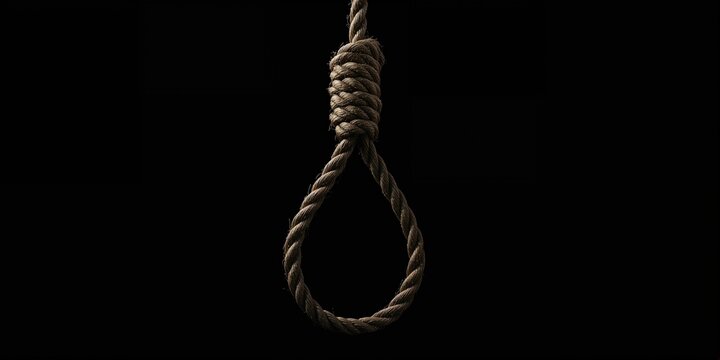 Rope with loop or noose design positioned on dark backdrop, highlighting its utility in securing objects or for training purposes