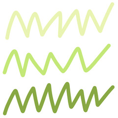 Vector illustration of wavy, zigzag lines.