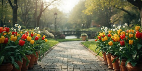 Obraz premium Multiple flowerpots filled with vibrant plants, used for balcony gardening, urban environment sustainability