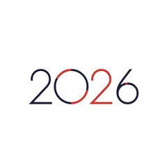 Fototapeta premium 2026 New Year Concept