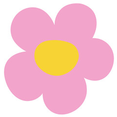 vector illustration of a pink flower