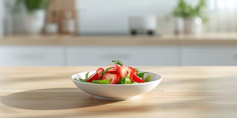 Palmetto salad featuring sliced heart segments presented in a white porcelain dish, emphasizing healthy eating