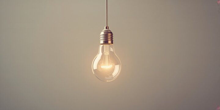 An illuminated vintage-style filament bulb serving as a background for technical layouts