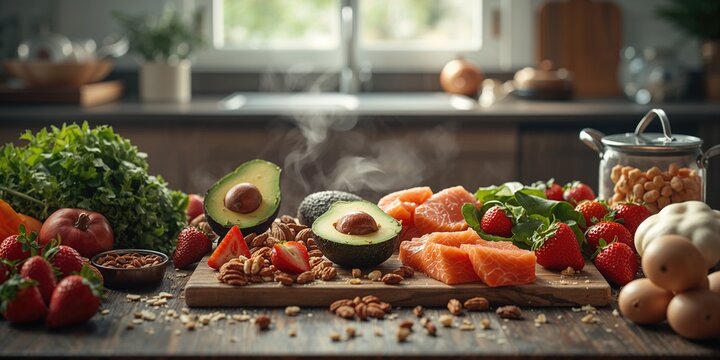 A meal featuring high good fats and low carbs, highlighting ketogenic diet principles for World Food Day