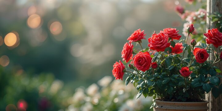 Close-up of vibrant red roses highlighting petal texture, ideal for floral pattern backdrops - Powered by Adobe