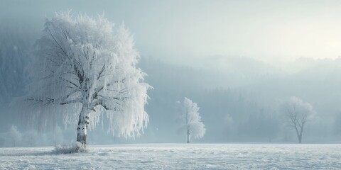 Mountain scene featuring snow and winter weather in the Harz region, seasonal change