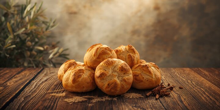 Kuboos stacked on a table surface, highlighting traditional breadmaking techniques