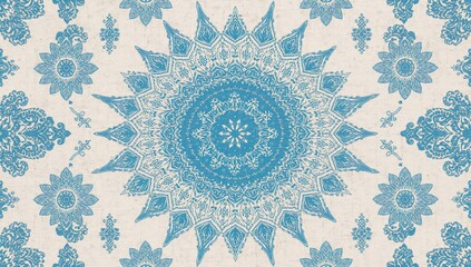 Ajrakh Batik printed textile used as a background pattern for design layouts and visual composition, traditional textile art