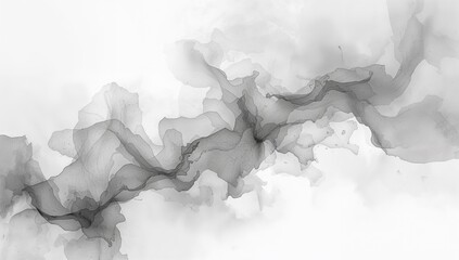 Watercolor painting featuring a chaotic mix of grey and white tones, ideal for background use in layouts.