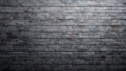 Gray brick wall surface serving as a pattern for wall coverings in interior decor, Earth Day