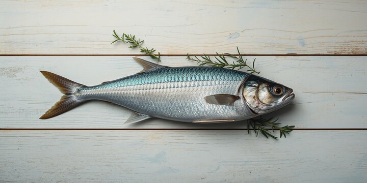 Raw mackerel laid out on weathered wood, serving as a seafood ingredient background, World Fisheries Day