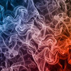colorful smoke on black background