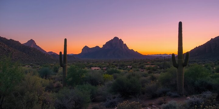 Scenic desert scene featuring rugged terrain and low shrubbery, suitable for environmental conservation campaigns