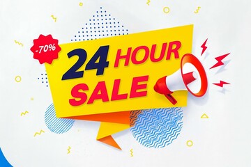 Limited time offer: 24 hour sale with 70 percent discount