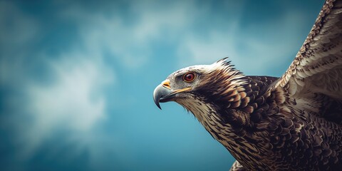 Close-up of a Harpy eagle perched on a branch, sharp talons and striking plumage, natural bird habitat, wildlife conservation awareness