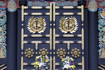 hall at the zuihoden (date masamune's mausoleum) in sendai in japan 