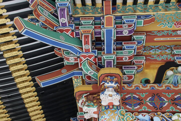 hall at the zuihoden (date masamune's mausoleum) in sendai in japan 