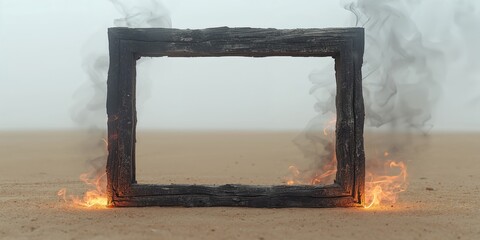 Ash-colored border encasing a blank surface, designed for graphic layout or UI backdrop, background for visual projects