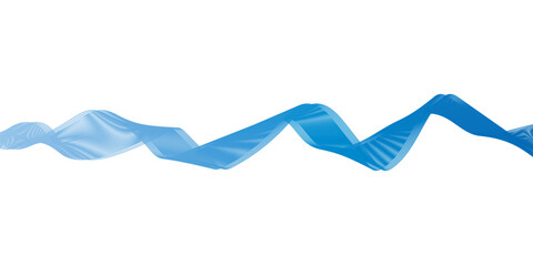Abstract wave dynamic curve lines on transparent background. Digital energy waves technology concept.