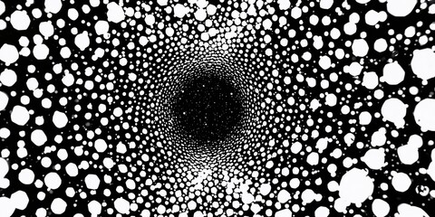 Black and white halftoning texture serving as a backdrop for editorial headers or visual content