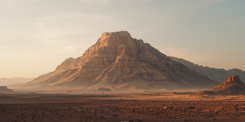 Mount Sinai featuring steep cliffs and arid landscape, geological significance and natural preservation, Earth Day