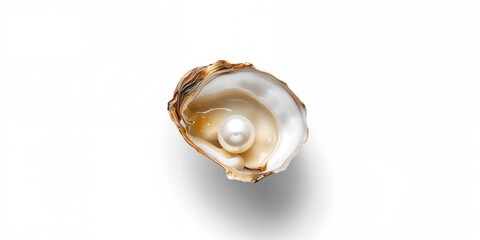Open oyster with pearl, highlighting sustainable harvesting practices, World Oceans Day