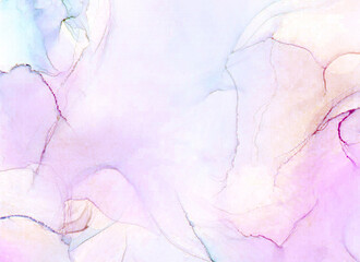 Abstract alcohol ink liquid luxury pastel colors contemporary background
