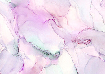 Abstract alcohol ink liquid luxury pastel colors contemporary background