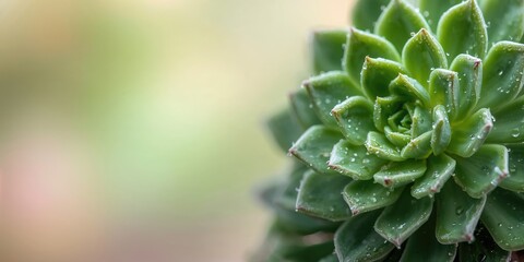 A close-up of succulent plants with rosette formations, used as decorative ground cover, Earth Day