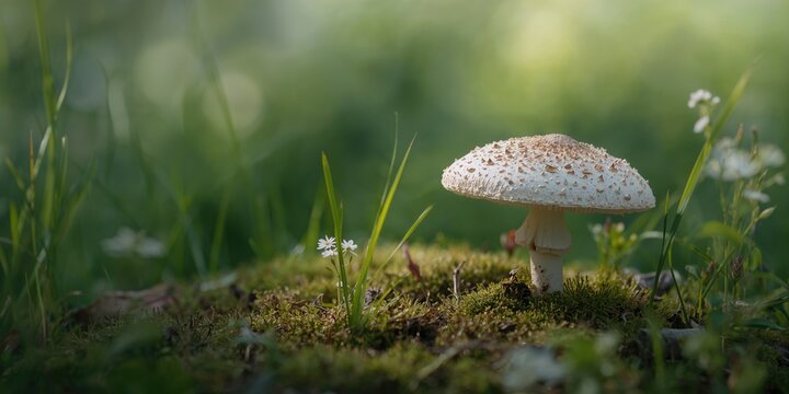 Wild scaly cap mushroom with distinctive texture, highlighting natural fungal diversity, Earth Day