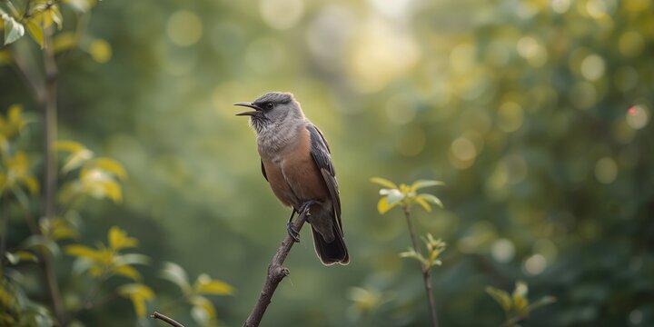 Ryazan region's Denisovo area with a Common Cuckoo amidst natural foliage, illustrating bird species diversity
