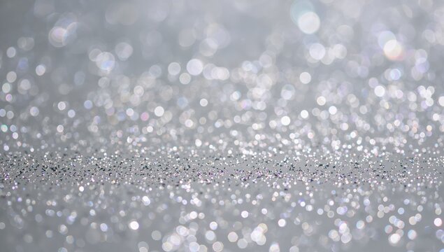 Gray backdrop featuring tiny holographic particles, ideal for editorial headers or layout backgrounds, iridescent pattern