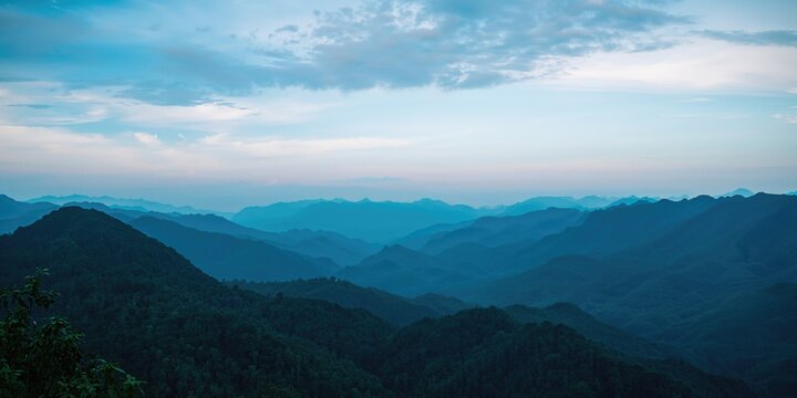Philippine mountain peaks shown in stratified layers erosion patterns, Earth Day