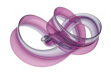 Pink and Purple Interlocking Rings pink rings purple rings isolated on a transparent background
