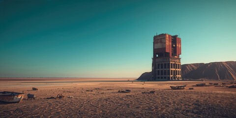 Kazakhstan's Aral Sea with dam infrastructure, illustrating water conservation efforts