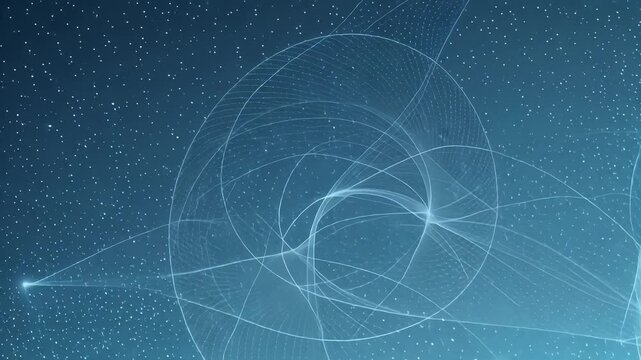 Glowing spaceship hurtles through starry night sky in deep space