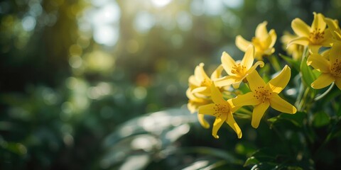 Yellow ylang ylang blossoms emitting aromatic fragrance as wind passes, used in aromatherapy and perfumery