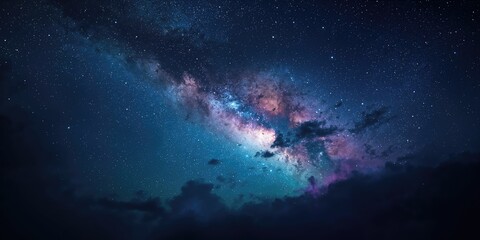 Night sky with stars as background, suited for astronomy educational content