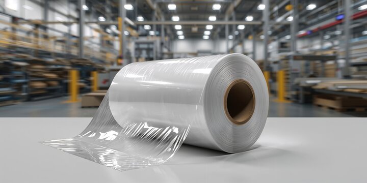 Plastic bags stored in a polyethylene warehouse, material safety and storage efficiency