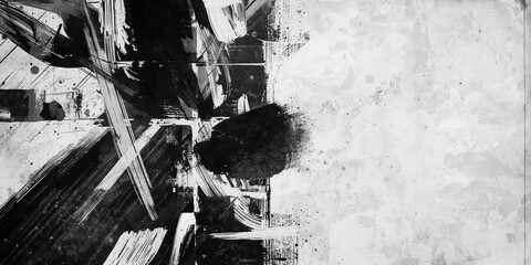 Text layout with a monochrome grunge texture background, suitable for editorial headers and graphic design projects