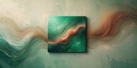 Colorful textured artwork serving as a visual background for creative projects, focusing on aesthetic appeal