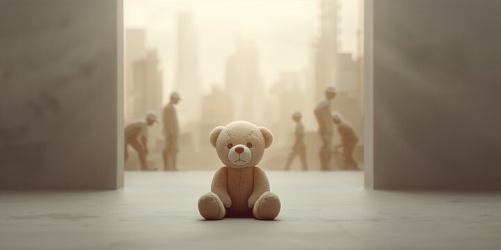 Comfort object showing tears amid a labor scene, highlighting emotional support challenges