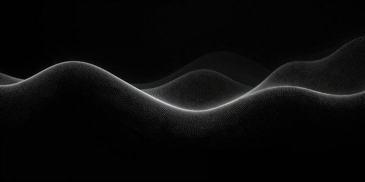 Dotwork abstract background featuring black grain texture and gradient from dots.png, suitable for text overlay and interface design - Powered by Adobe